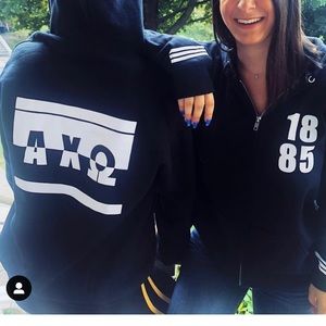 Alpha Chi Omega zip-up hoodie